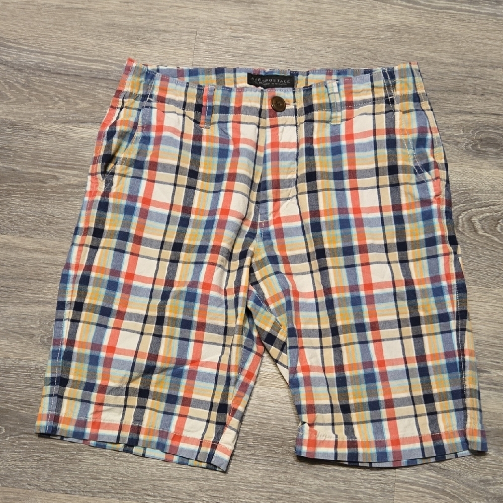 Aeropostale Preppy Plaid Shorts Sz 28